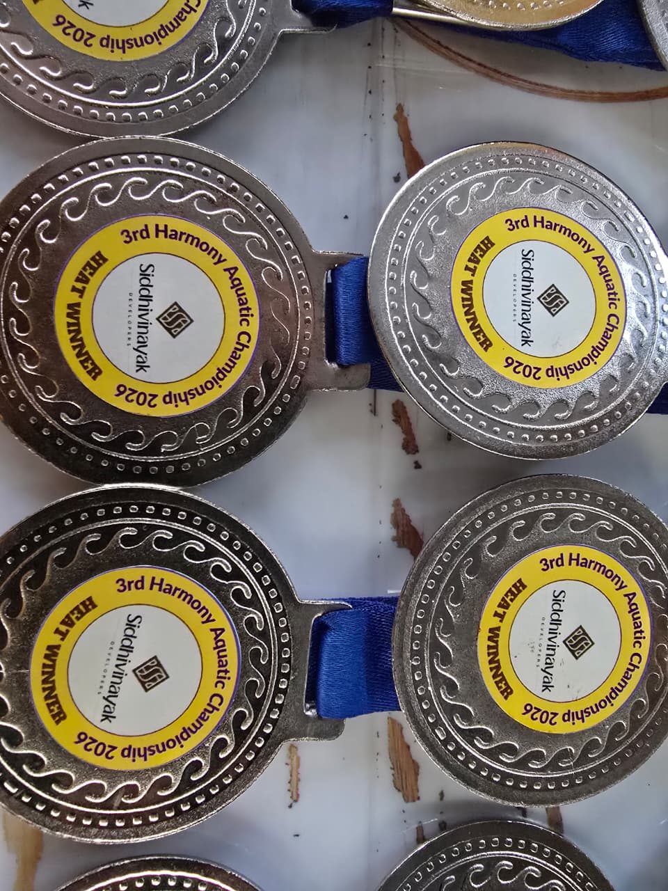 Harmony Aquatic Championship medals