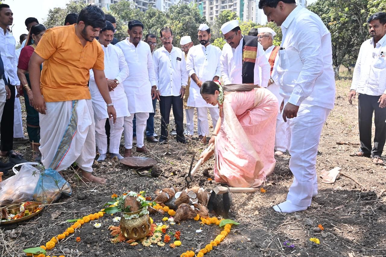 Bhoomi pujan ceremony on site